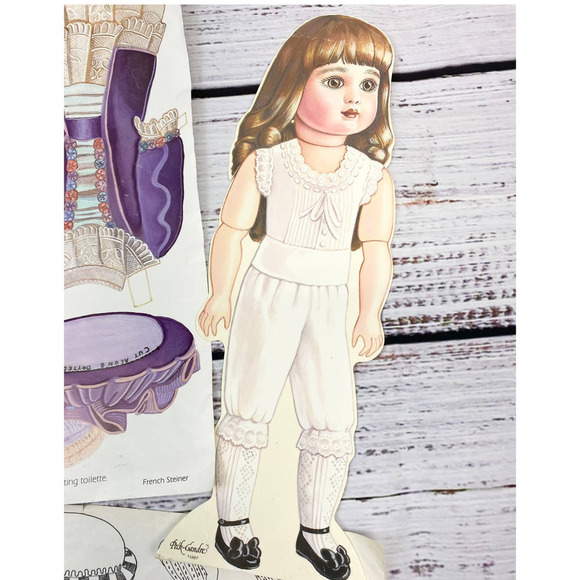 Vintage 1987 Peck-Gandre Paper Doll with Paper Doll Clothes - Picture 2 of 9
